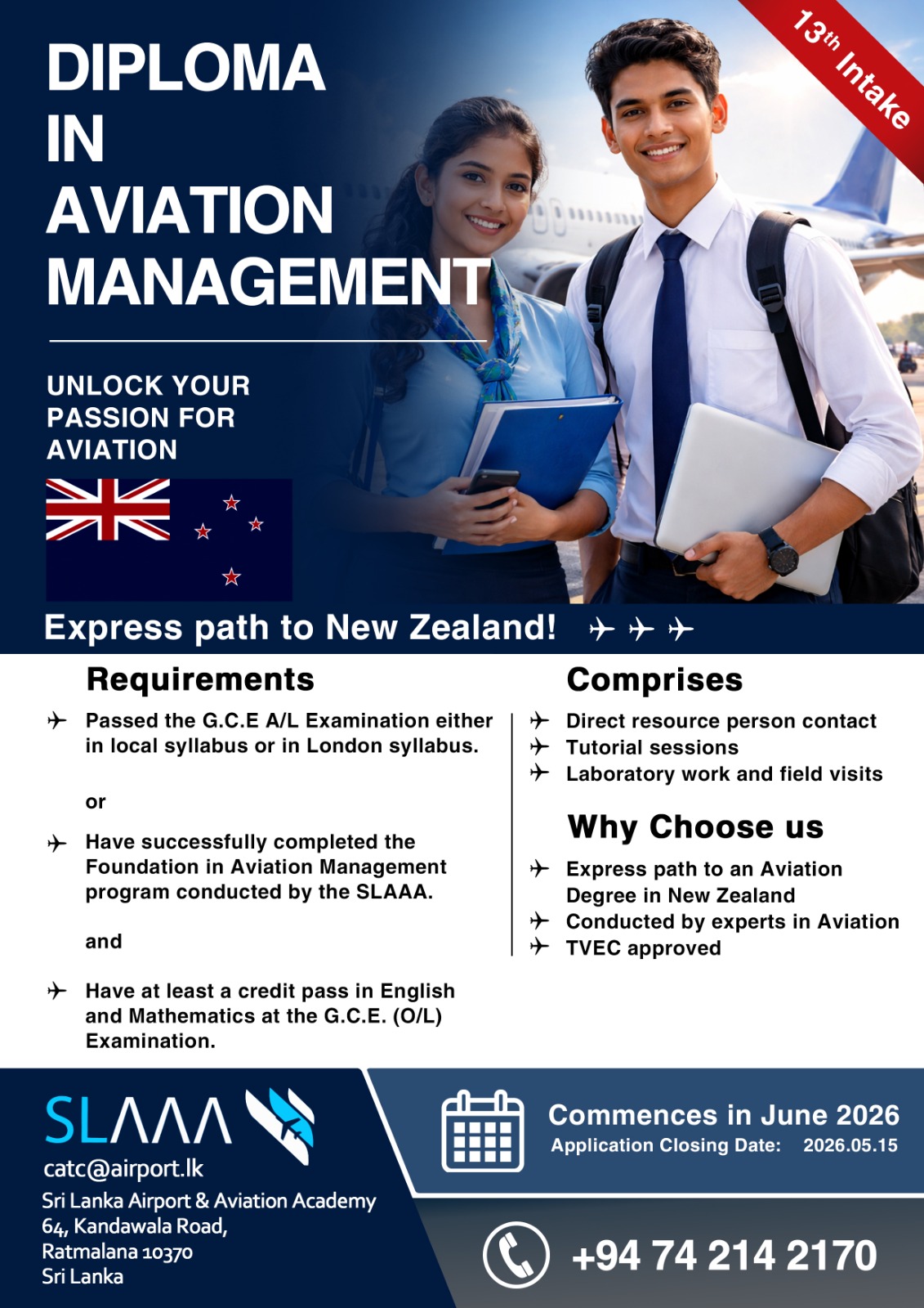 Diploma in Aviation Management